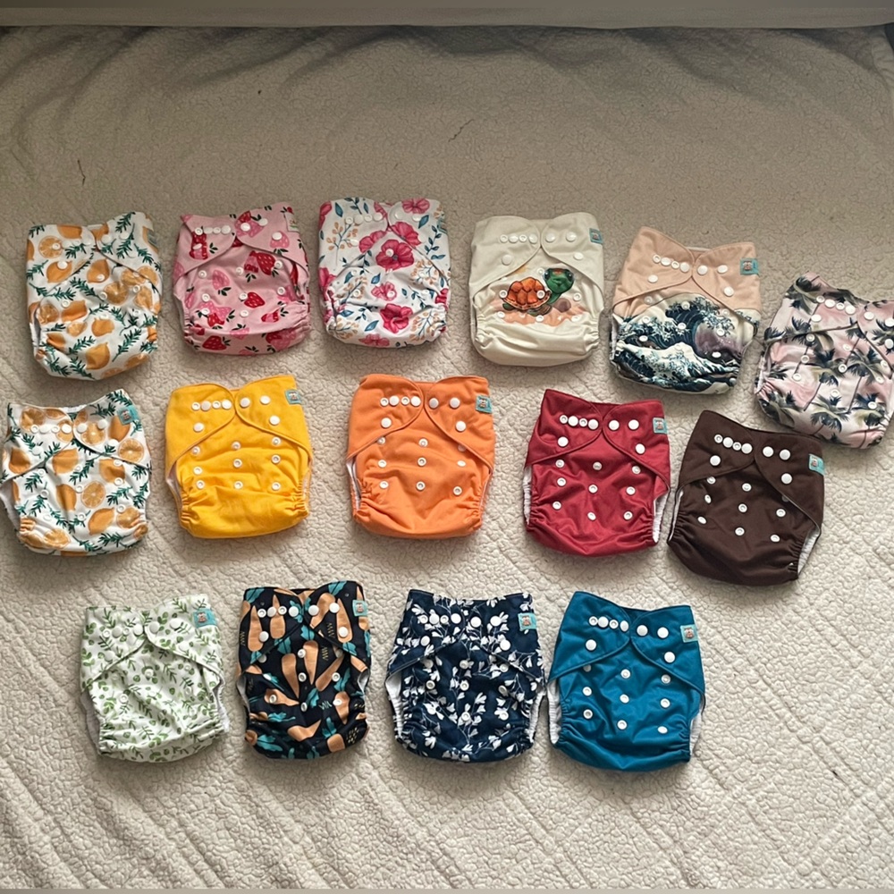 15 Pocket Cloth Diapers , ALVABABY